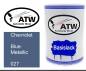 Preview: Chevrolet, Blue Metallic, 027: 500ml Lackdose, von ATW Autoteile West.